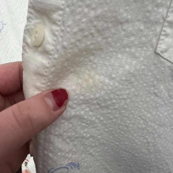 Tommy Bahama Surfer Girl Hula Girl White Button Up Shirt Hawaiian Shirt Size XL - Picture 8 of 8